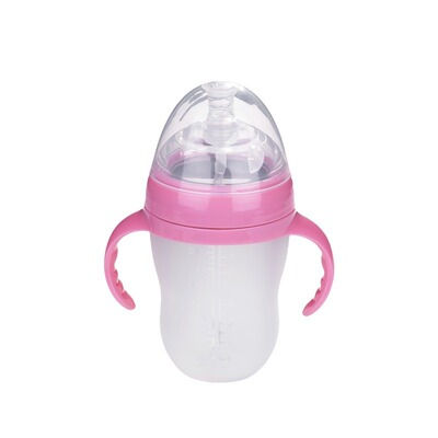 加大标准口径奶瓶150/240ml新生婴儿奶瓶 超软防摔断奶神器奶瓶